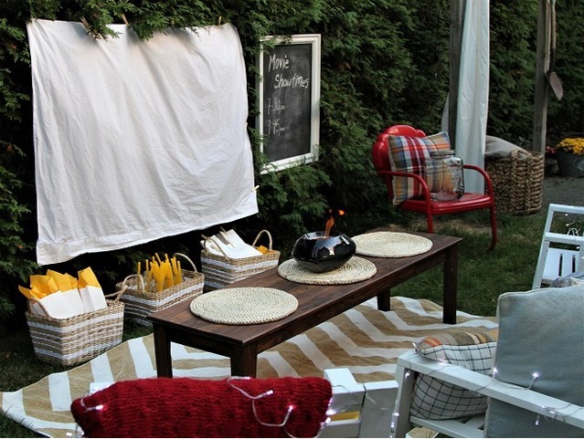 backyard cinema outdoor activities for kids